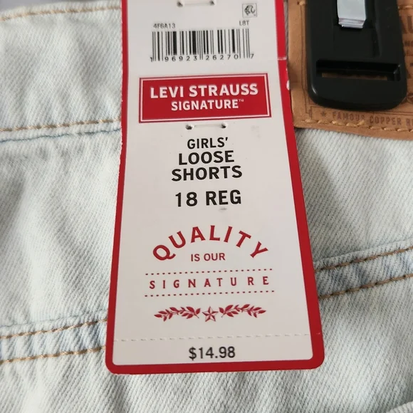 Light Blue Distressed Denim Shorts - Picture 5 of 7